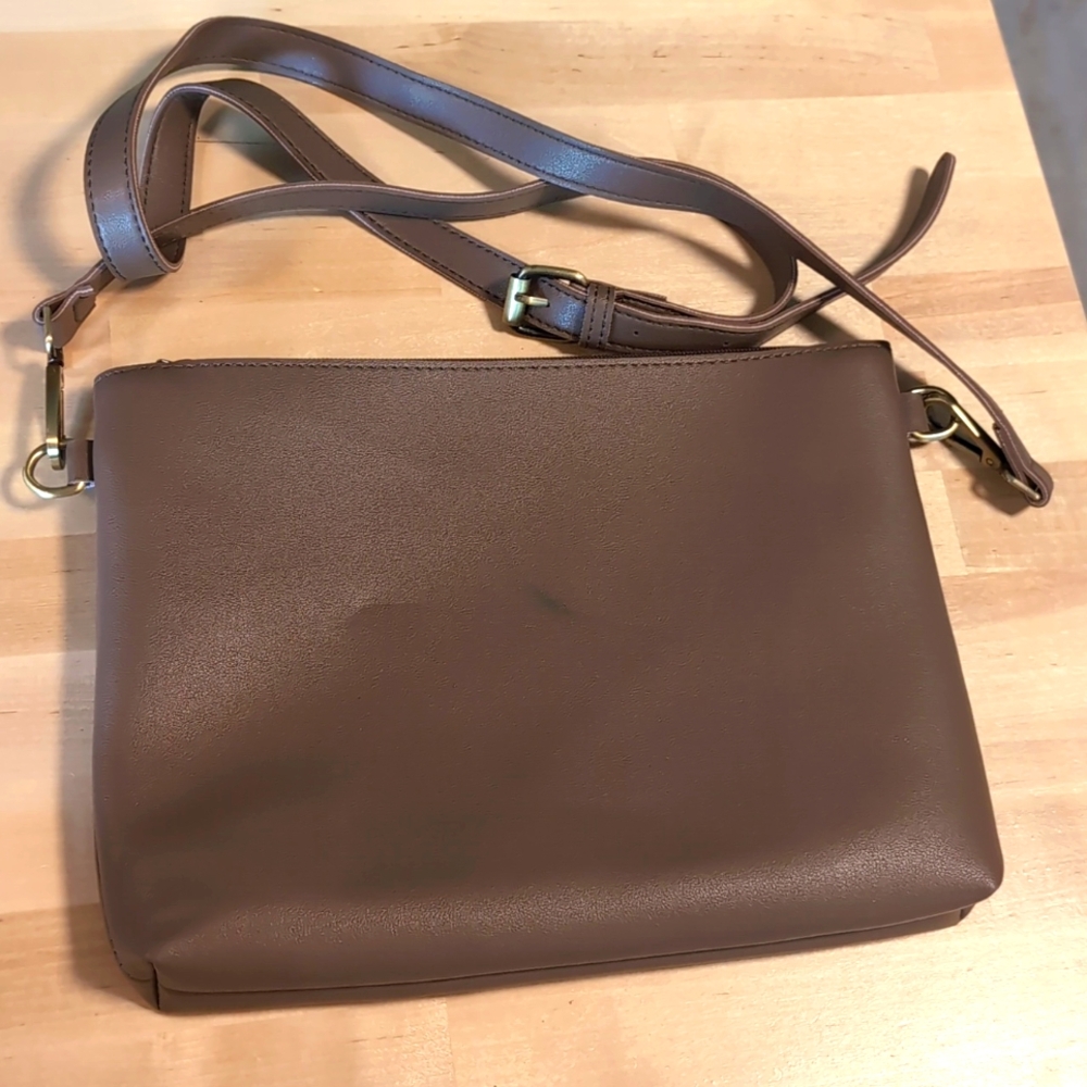 NWOT Unbranded Brown shoulder bag - Picture 1 of 8